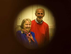 Tom Booth pictured with Rose, ward 10
